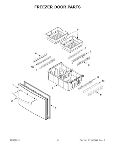 FREEZER DOOR PARTS