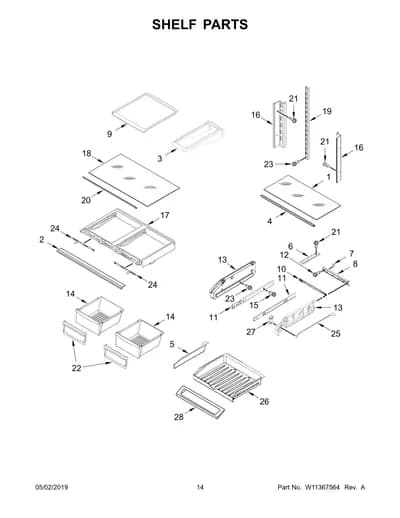SHELF PARTS