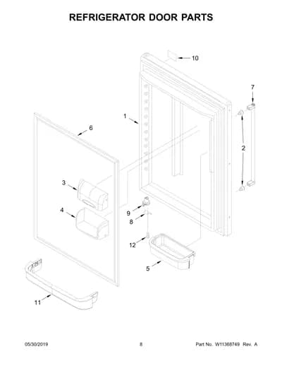 REFRIGERATOR DOOR PARTS