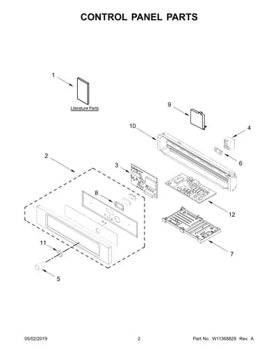 CONTROL PANEL PARTS