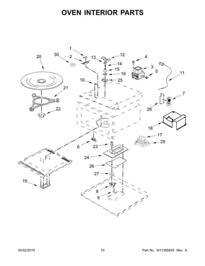 OVEN INTERIOR PARTS