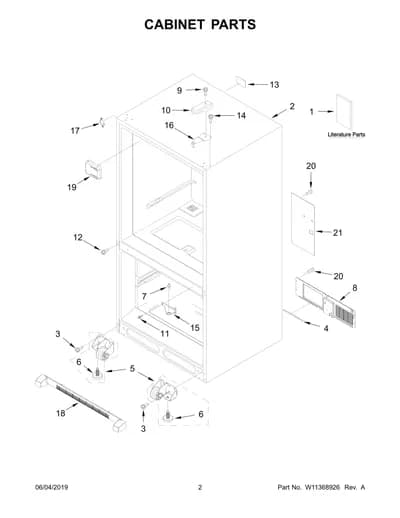 CABINET PARTS