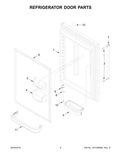 REFRIGERATOR DOOR PARTS