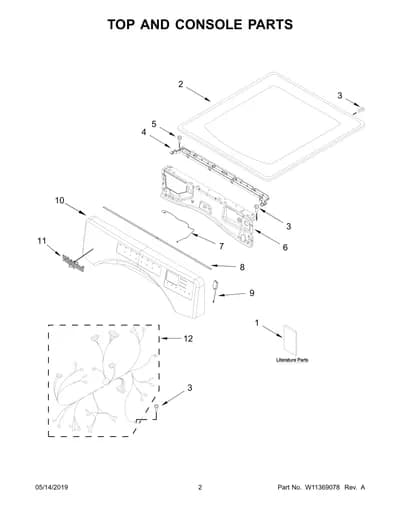 TOP AND CONSOLE PARTS