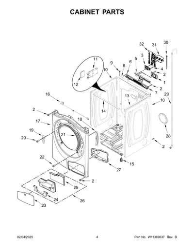 CABINET PARTS
