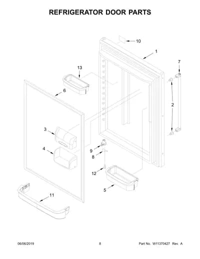 REFRIGERATOR DOOR PARTS