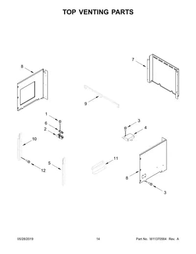 TOP VENTING PARTS