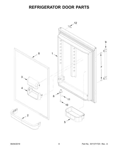 REFRIGERATOR DOOR PARTS
