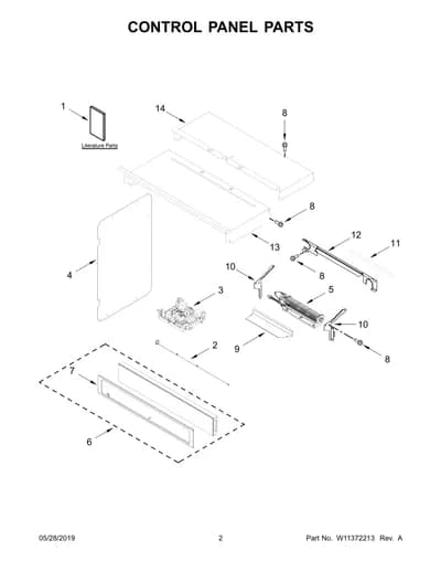 CONTROL PANEL PARTS