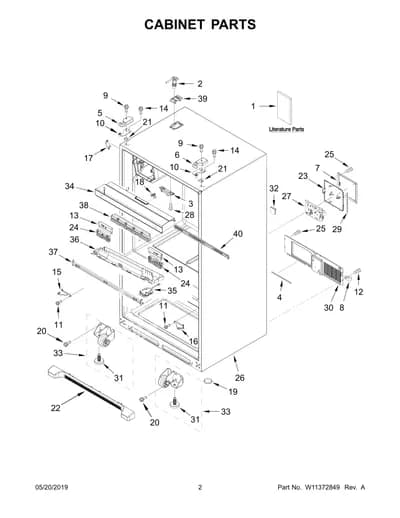 CABINET PARTS