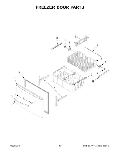 FREEZER DOOR PARTS