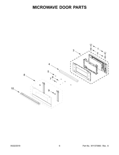 MICROWAVE DOOR PARTS
