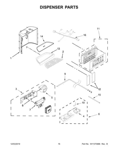 DISPENSER PARTS