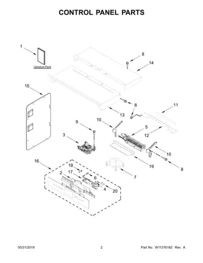 CONTROL PANEL PARTS