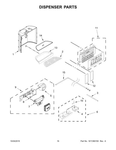 DISPENSER PARTS