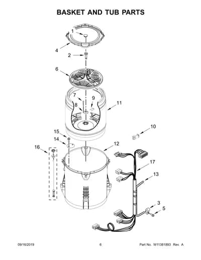 BASKET AND TUB PARTS