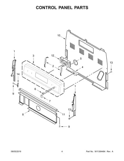 CONTROL PANEL PARTS