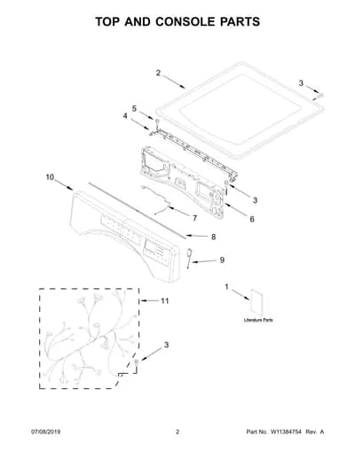 TOP AND CONSOLE PARTS