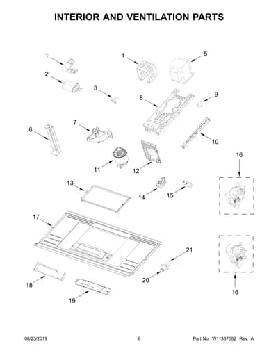 INTERIOR AND VENTILATION PARTS