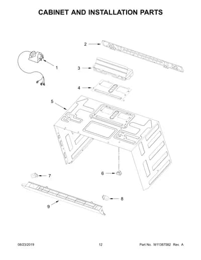 CABINET AND INSTALLATION PARTS