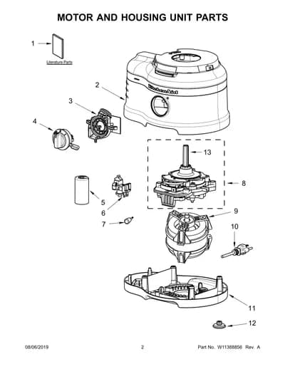 MOTOR AND HOUSING UNIT PARTS