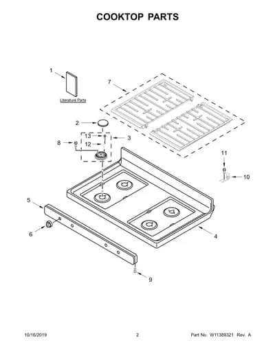 COOKTOP PARTS