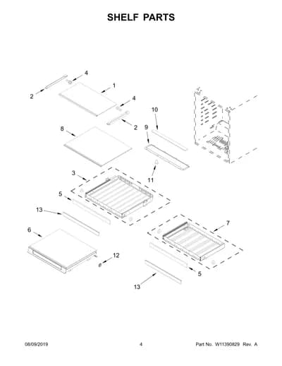 SHELF PARTS