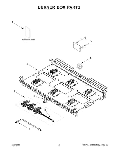 BURNER BOX PARTS