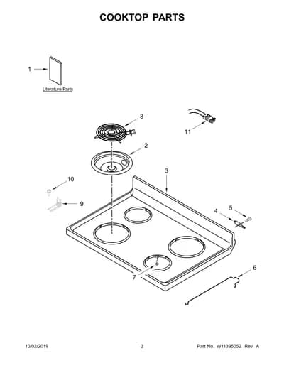 COOKTOP PARTS