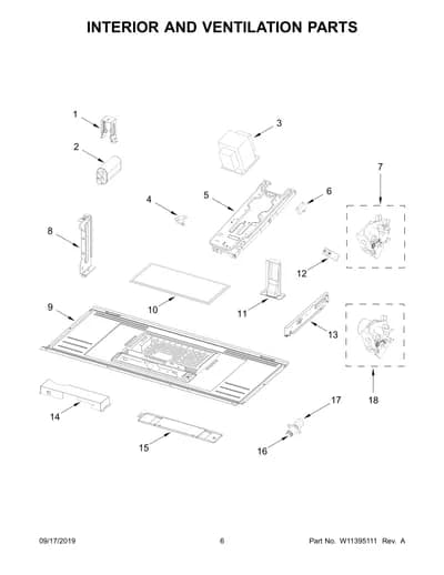 INTERIOR AND VENTILATION PARTS