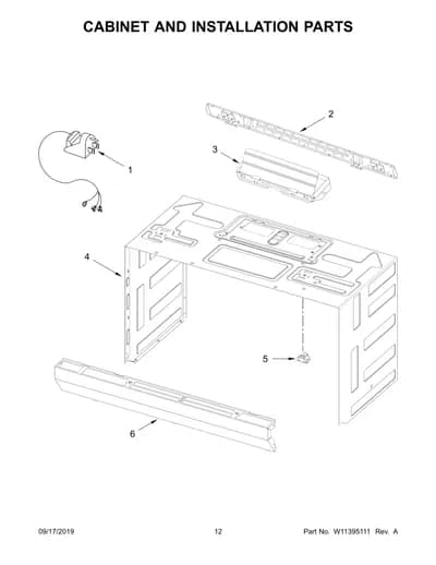 CABINET AND INSTALLATION PARTS