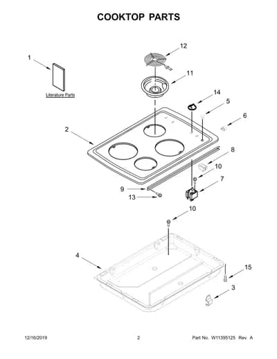 COOKTOP PARTS