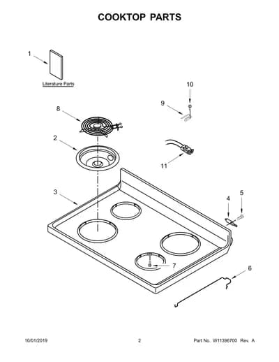 COOKTOP PARTS