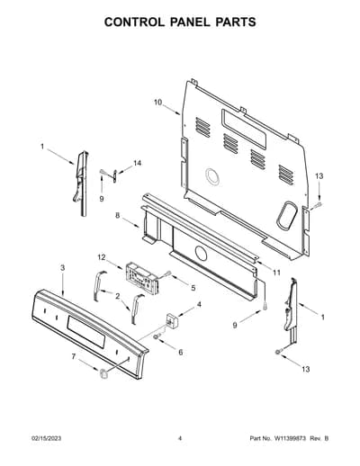CONTROL PANEL PARTS