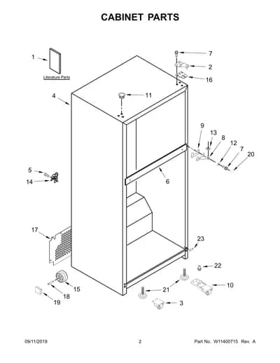 CABINET PARTS