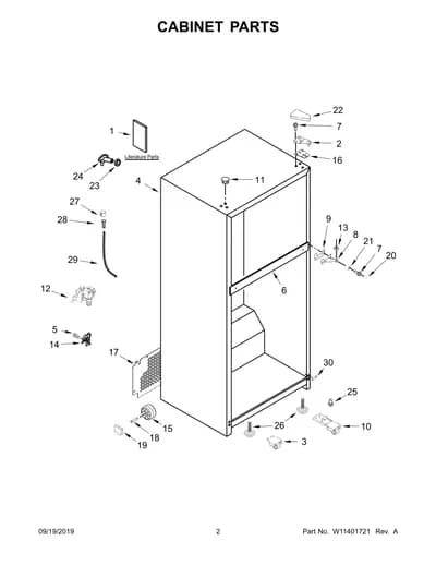 CABINET PARTS
