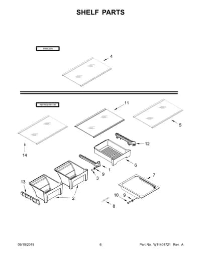 SHELF PARTS