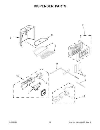 DISPENSER PARTS