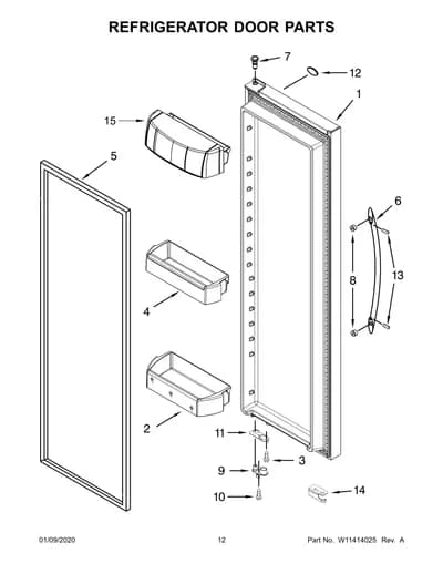 REFRIGERATOR DOOR PARTS