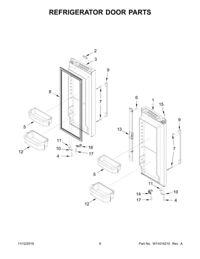 REFRIGERATOR DOOR PARTS