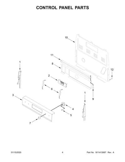 CONTROL PANEL PARTS