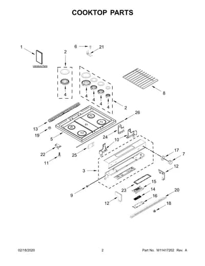 COOKTOP PARTS