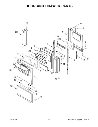 DOOR AND DRAWER PARTS