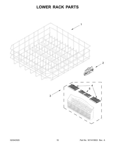 LOWER RACK PARTS