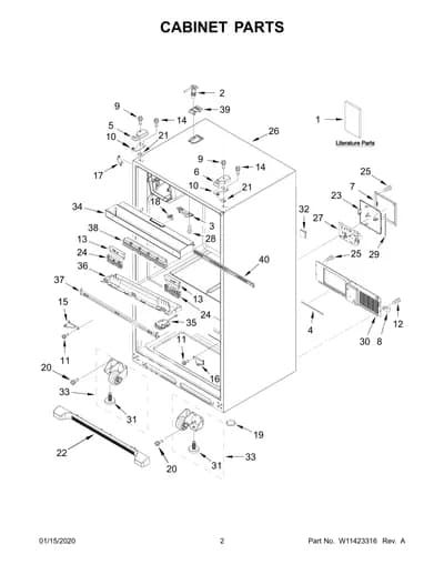 CABINET PARTS