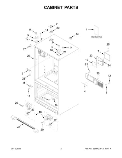 CABINET PARTS