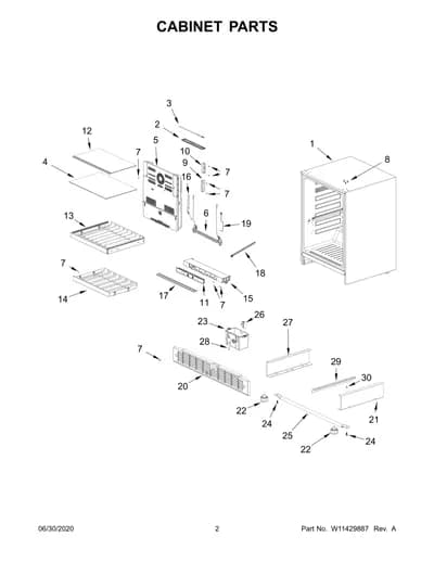 CABINET PARTS