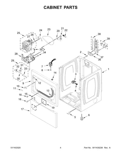 CABINET PARTS