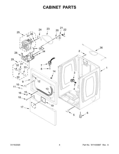 CABINET PARTS