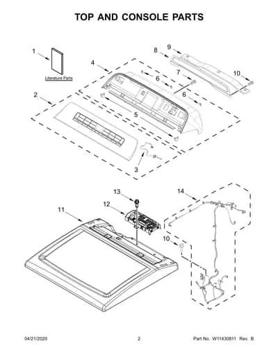 TOP AND CONSOLE PARTS
